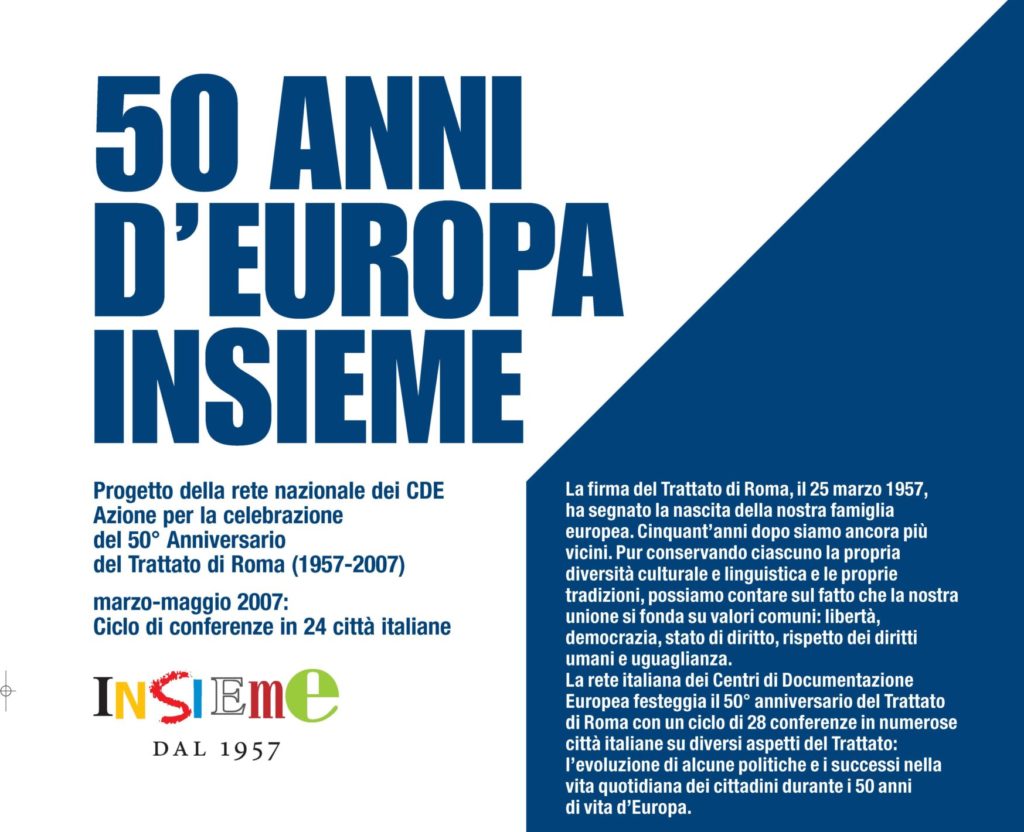 50 anni d'Europa insieme